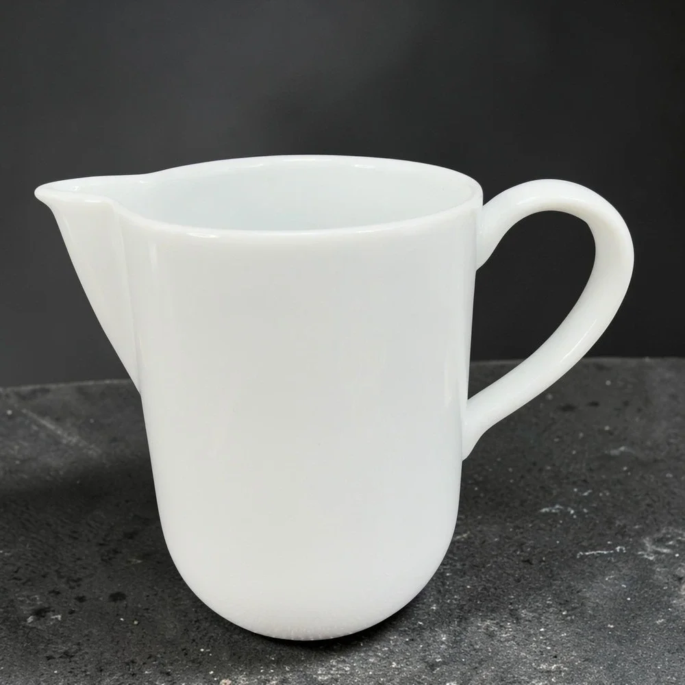 IKEA 365Plus‎ White Porcelain Creamer Pitcher Made in Portugal Minimalist Modern